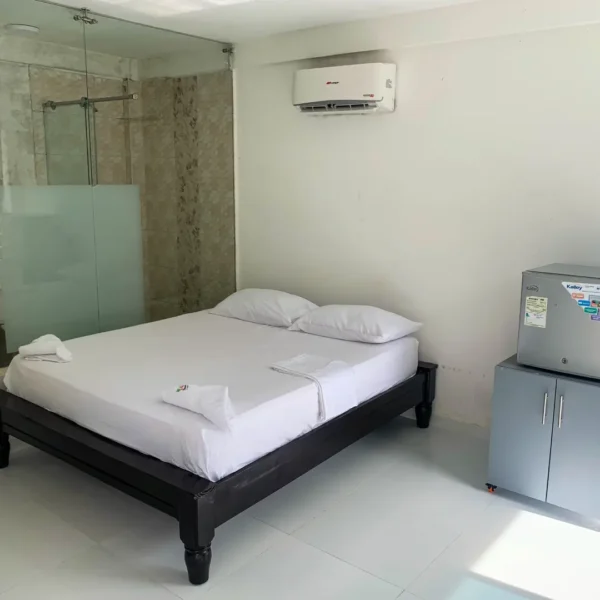 Habitación con ventilador